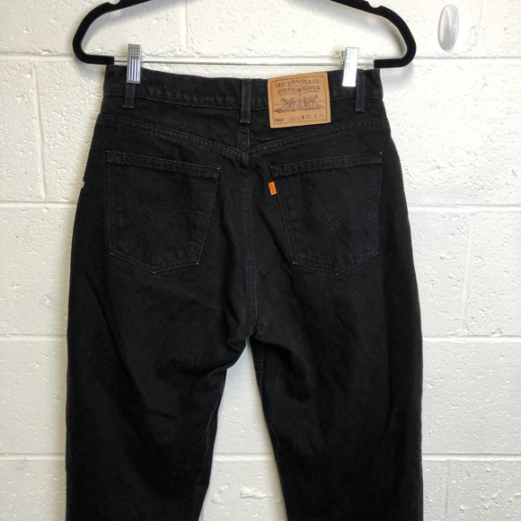 Levi’s 560 Black Jeans with Orange Tab 31x30 - Picture 8 of 10